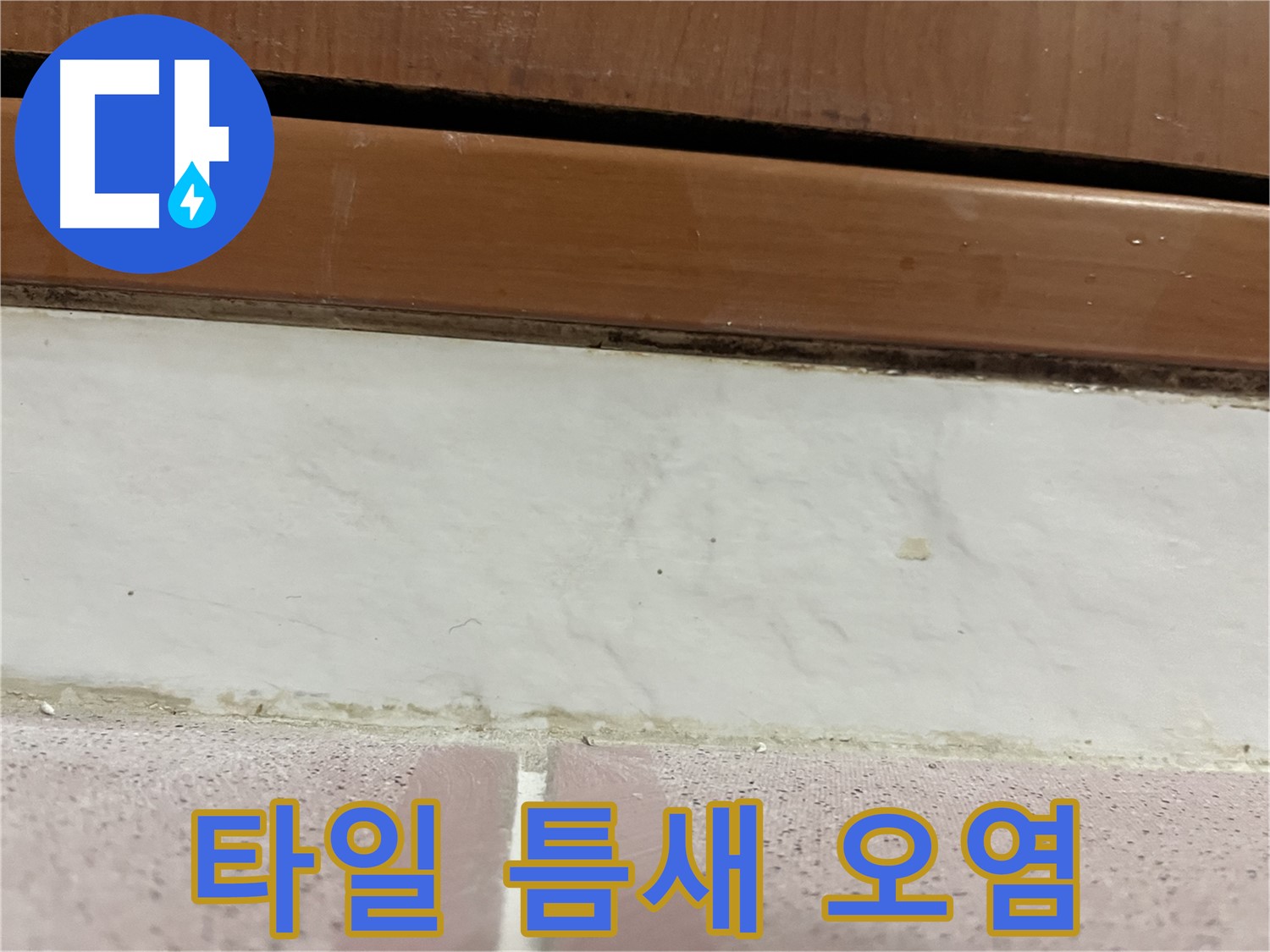 형제맨션빌 누수 - 타일 틈새 오염 및 누수 의심