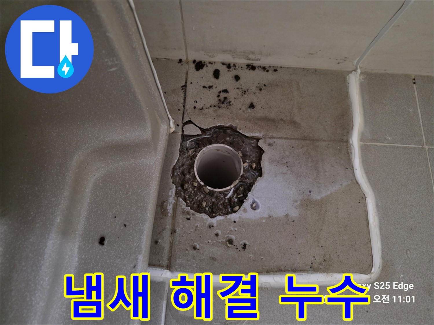 고양시 덕양구 오부자동 욕조 배수구 주변 냄새 - 누수 관련성 확인 및 냄새 제거