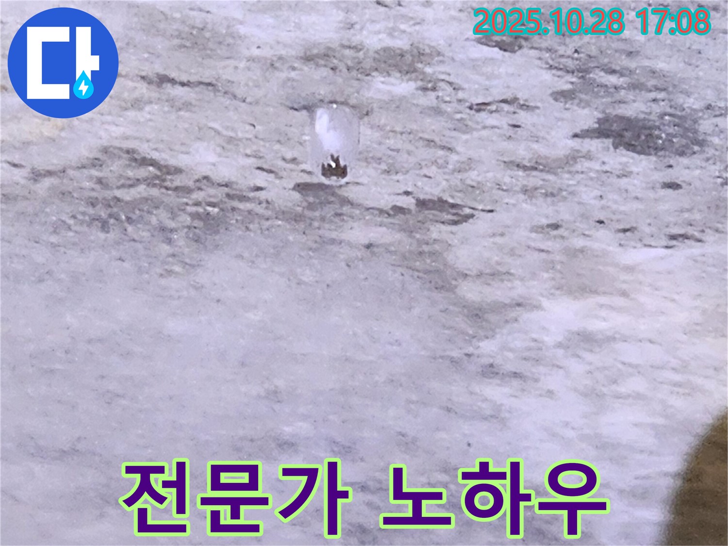유양동 누수 - 백시멘트 크랙 - 누수탐지 전문가의 노하우