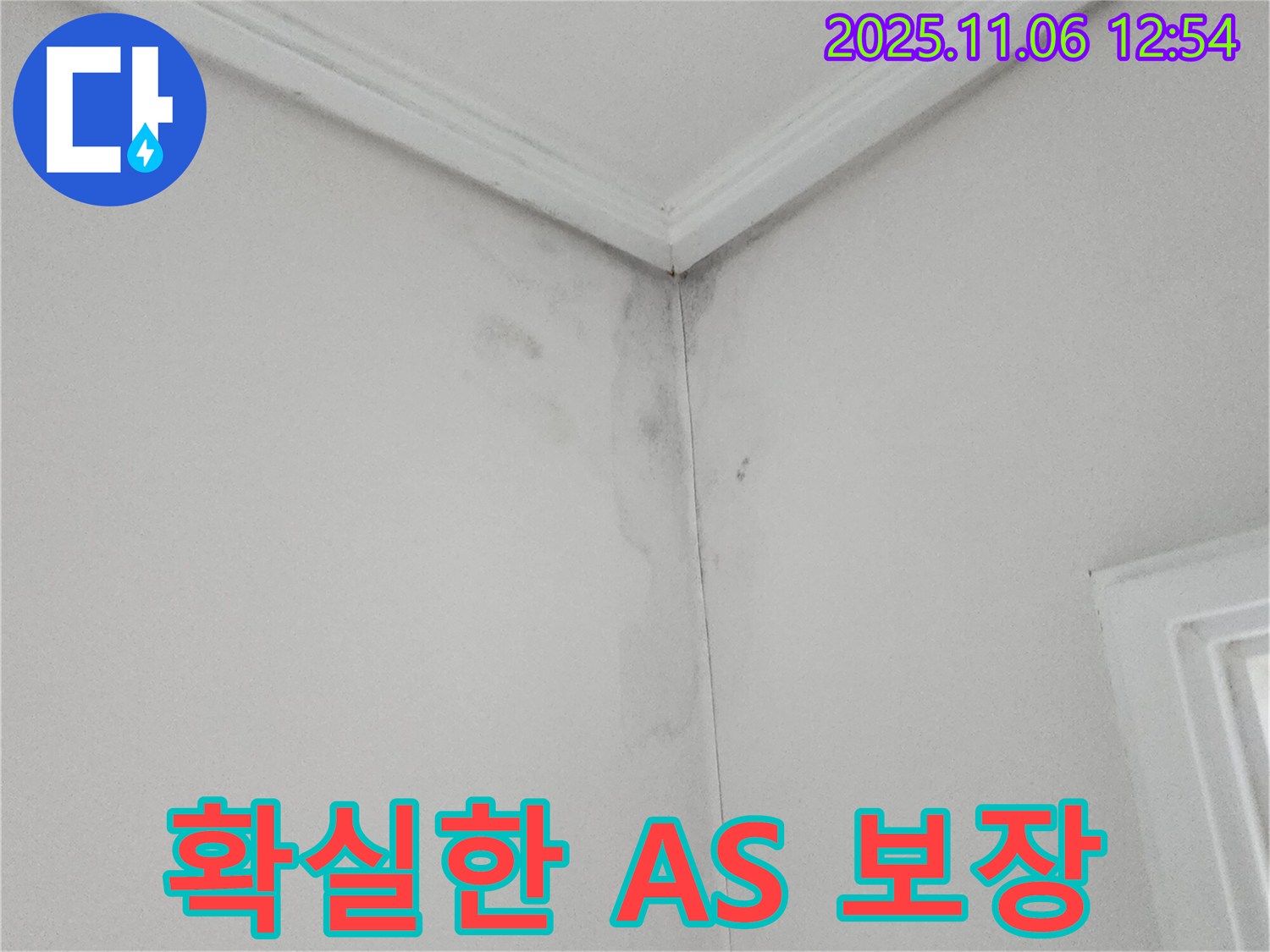 벽 모서리 젖음 - 확실한 A/S 보장, 안심하세요