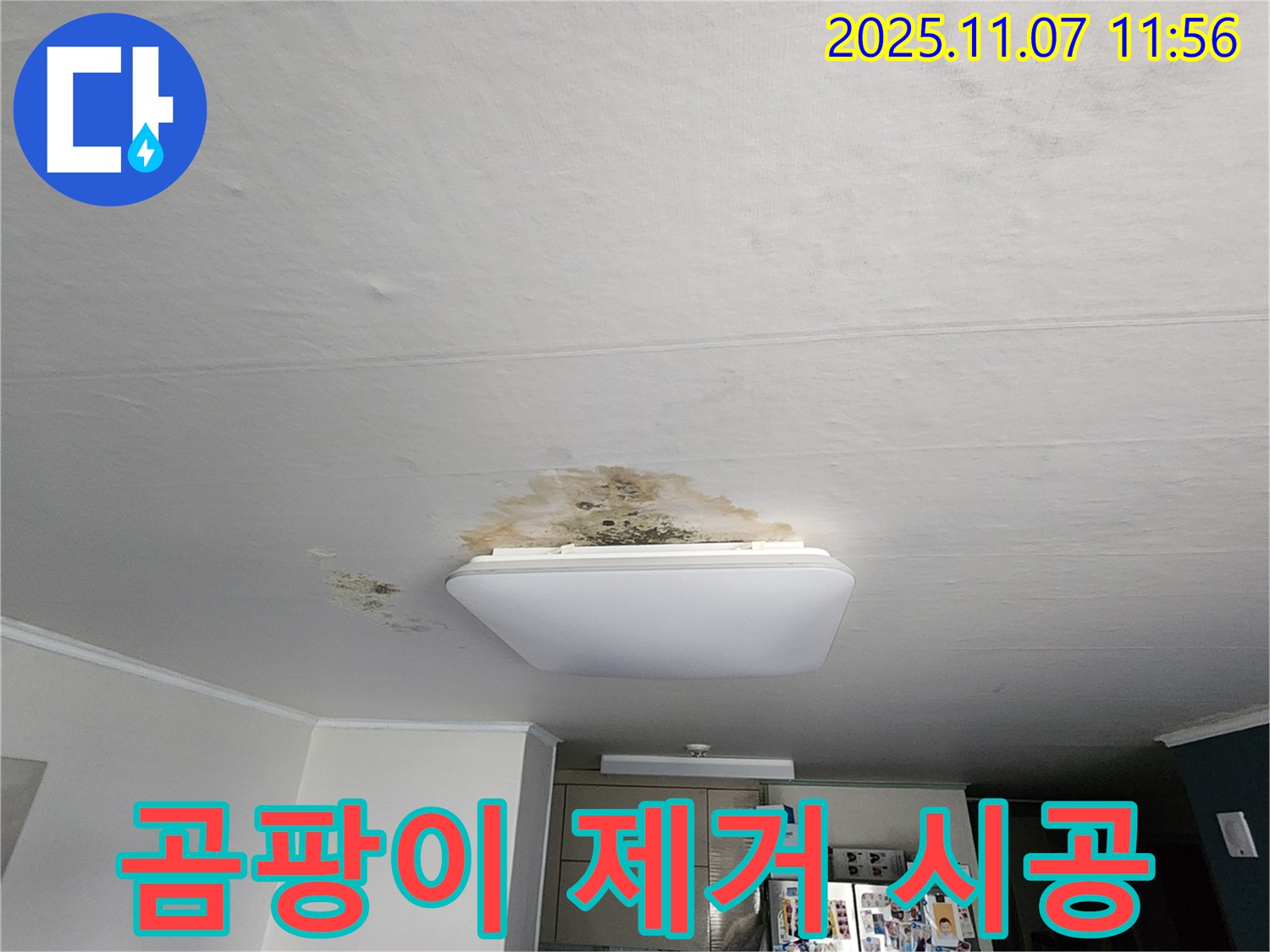 의정부 송산1동 천장 누수 - 보기 흉한 천장 곰팡이, 확실하게 없애드립니다!