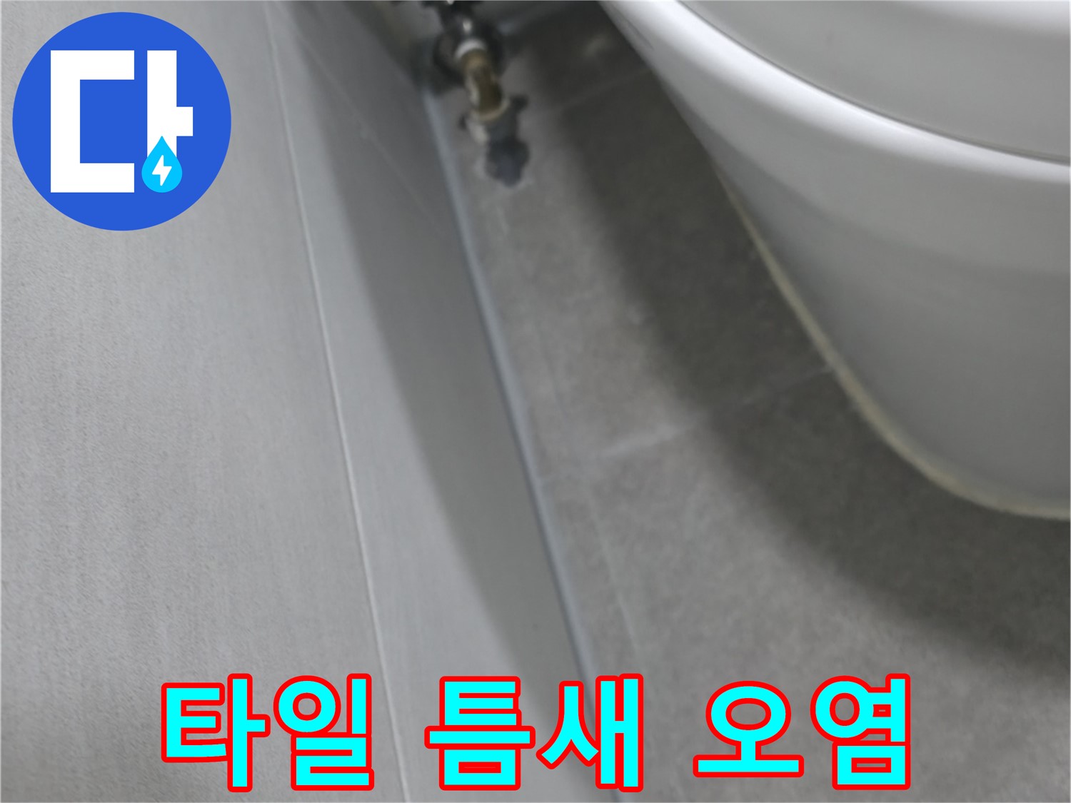 벽 타일 틈새 - 오염 상태 확인