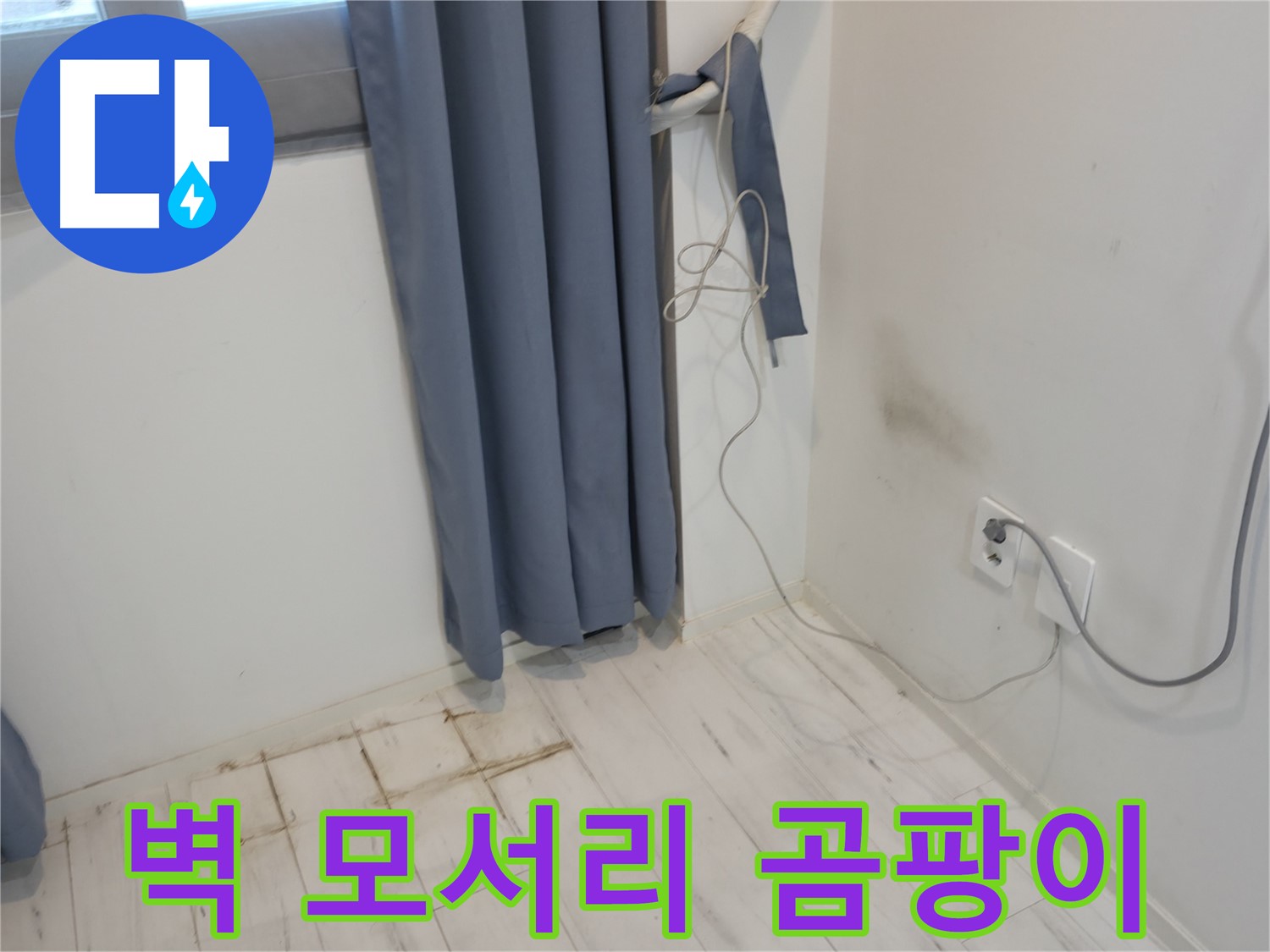 신림동 누수 - 벽 모서리 곰팡이 문제 - 원인 분석 및 누수 해결 과정