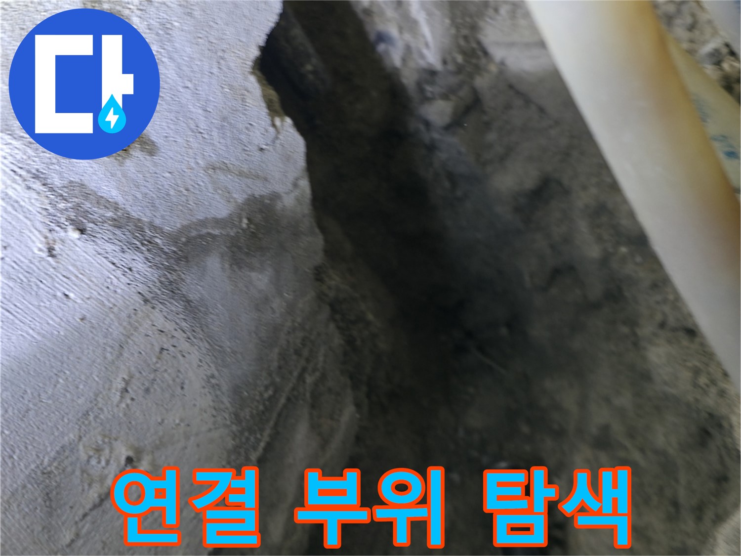 배관 연결 부위를 - 집중적으로 탐색하고 있습니다.