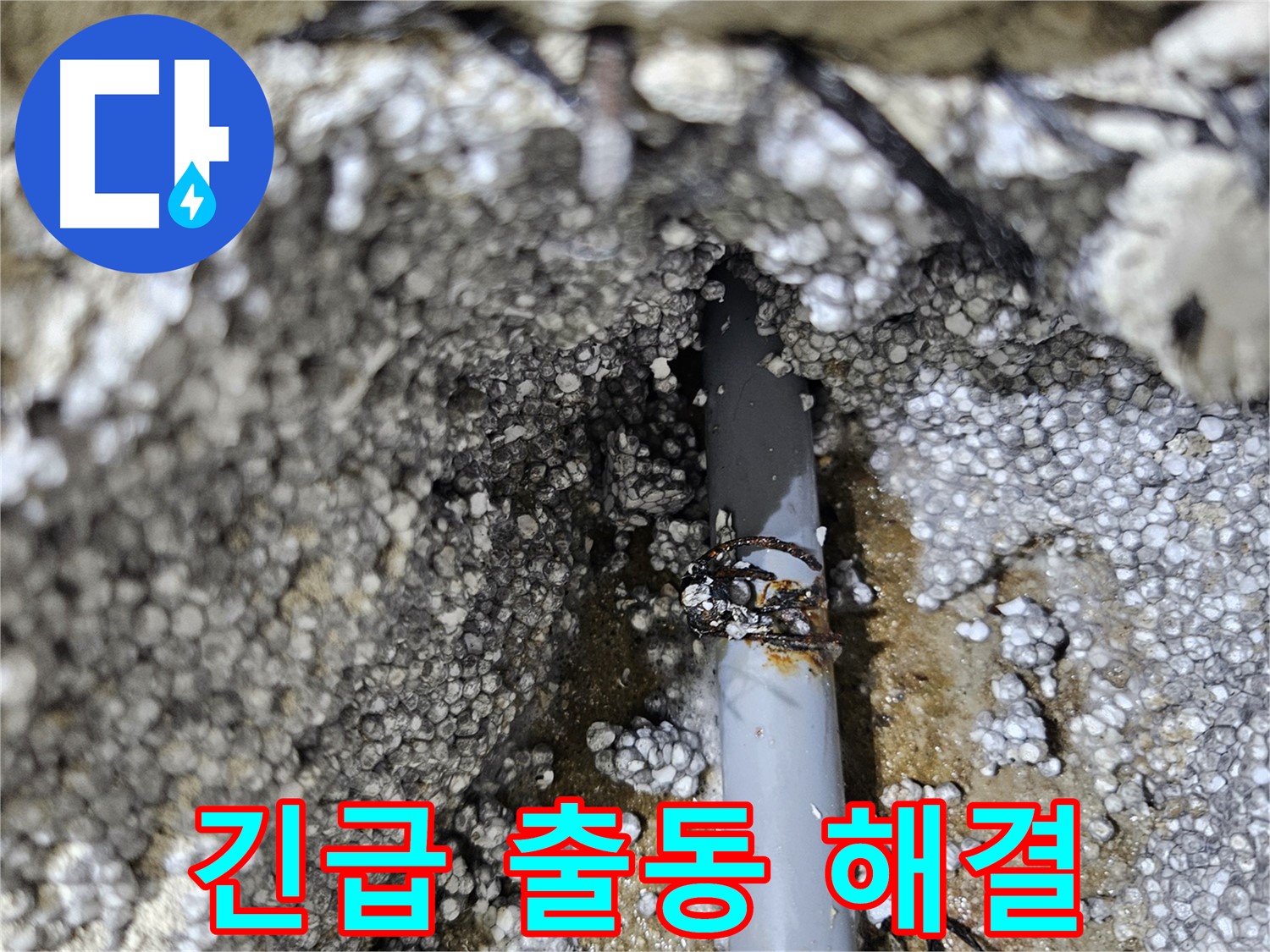 이천시 아리역로 누수 - 낡은 배관 누수, 긴급 출동 해결 완료