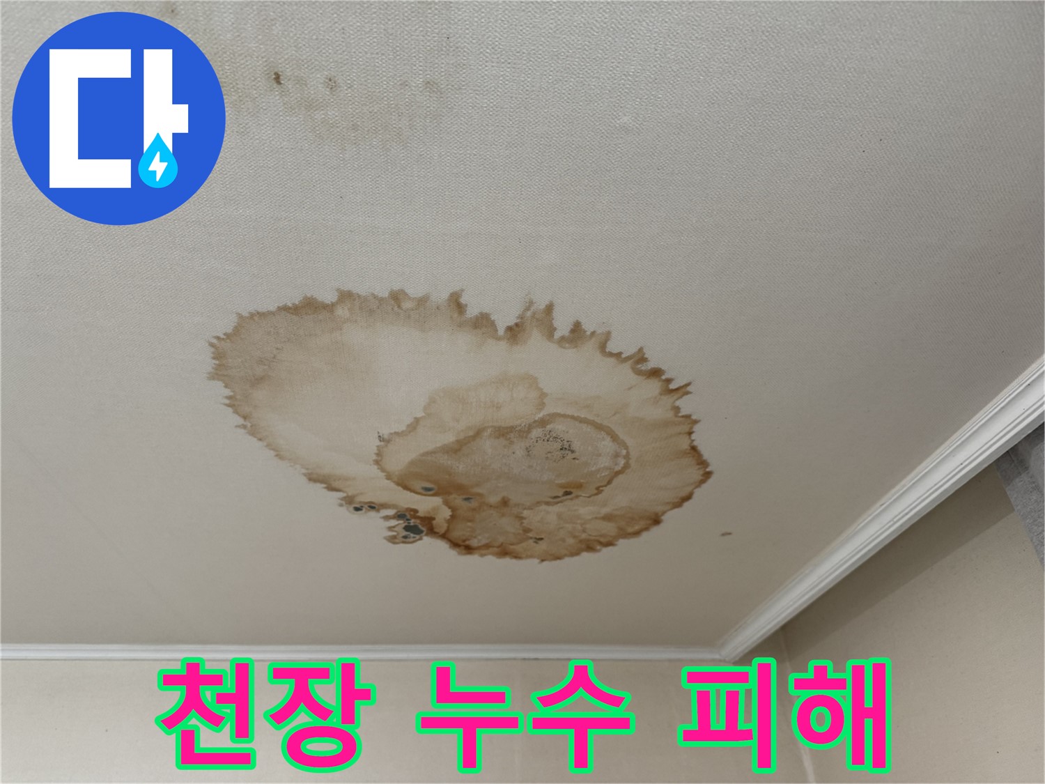 서대문구 세검정로 누수 - 물이 맺혀 떨어지는 천장