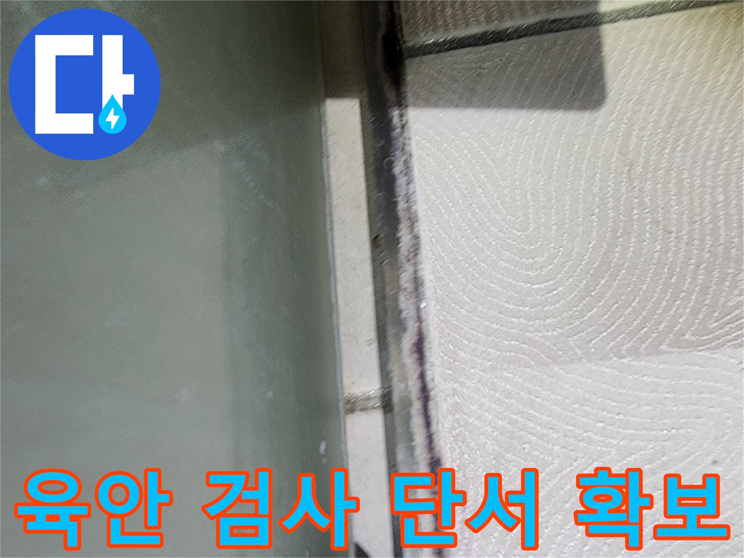 수원시 영통구 이의동 누수 탐지 - 육안 검사로 누수 단서를 확보했습니다.