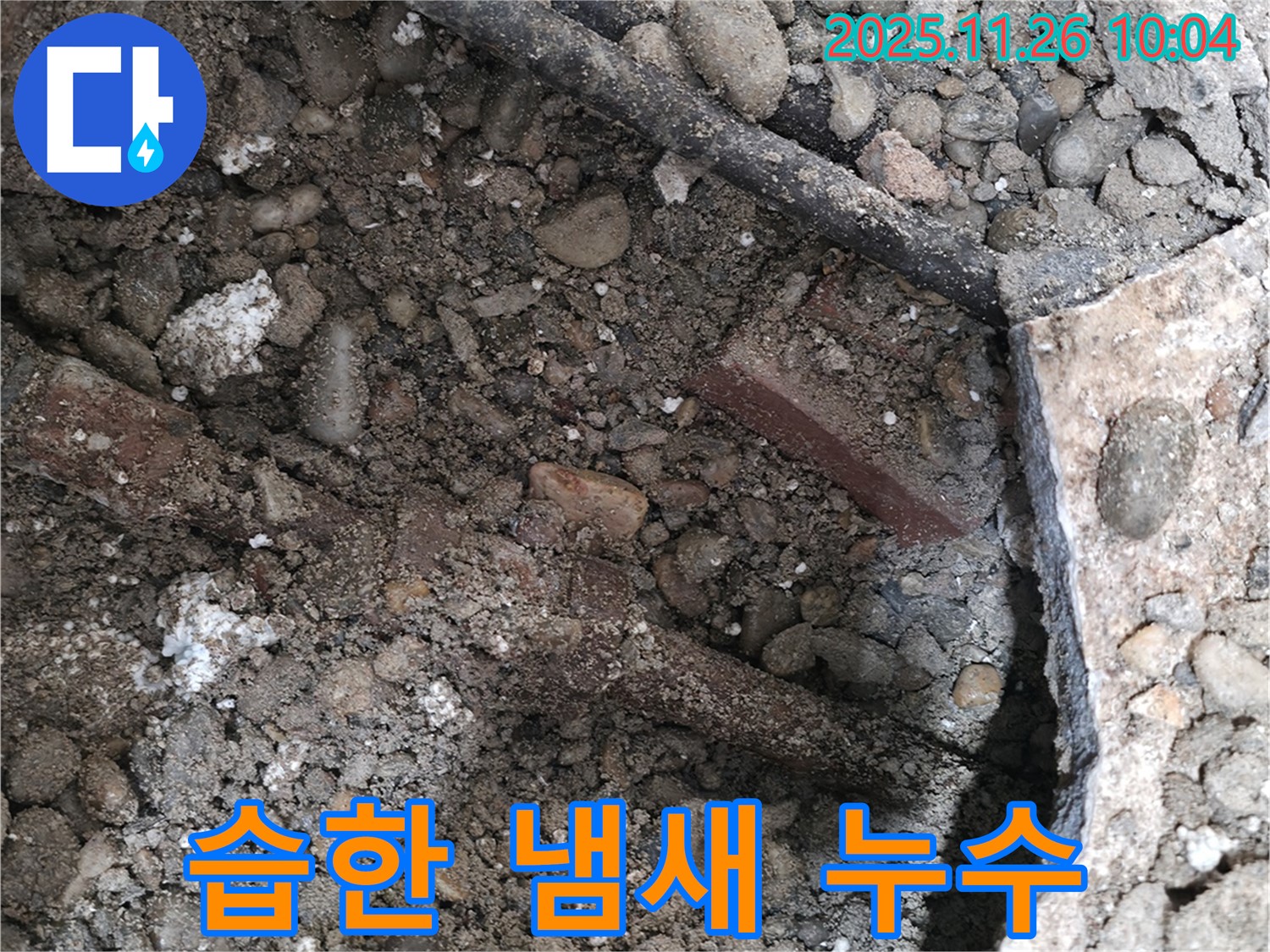 명달로4길 누수 현장 - 습한 냄새와 함께 발견된 바닥 누수 모습 - 서초 누수 진단 전문 업체가 정확하게 진단합니다.