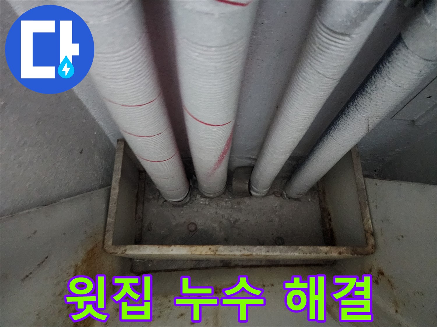 장안구 율전동 아파트 누수 - 윗집 배관 문제로 인한 천장 누수, 완벽 해결