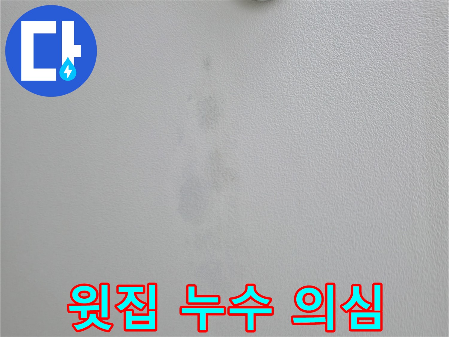 의왕시 능안길 백운그린힐 아파트 천장 얼룩 - 윗집 누수 가능성 점검