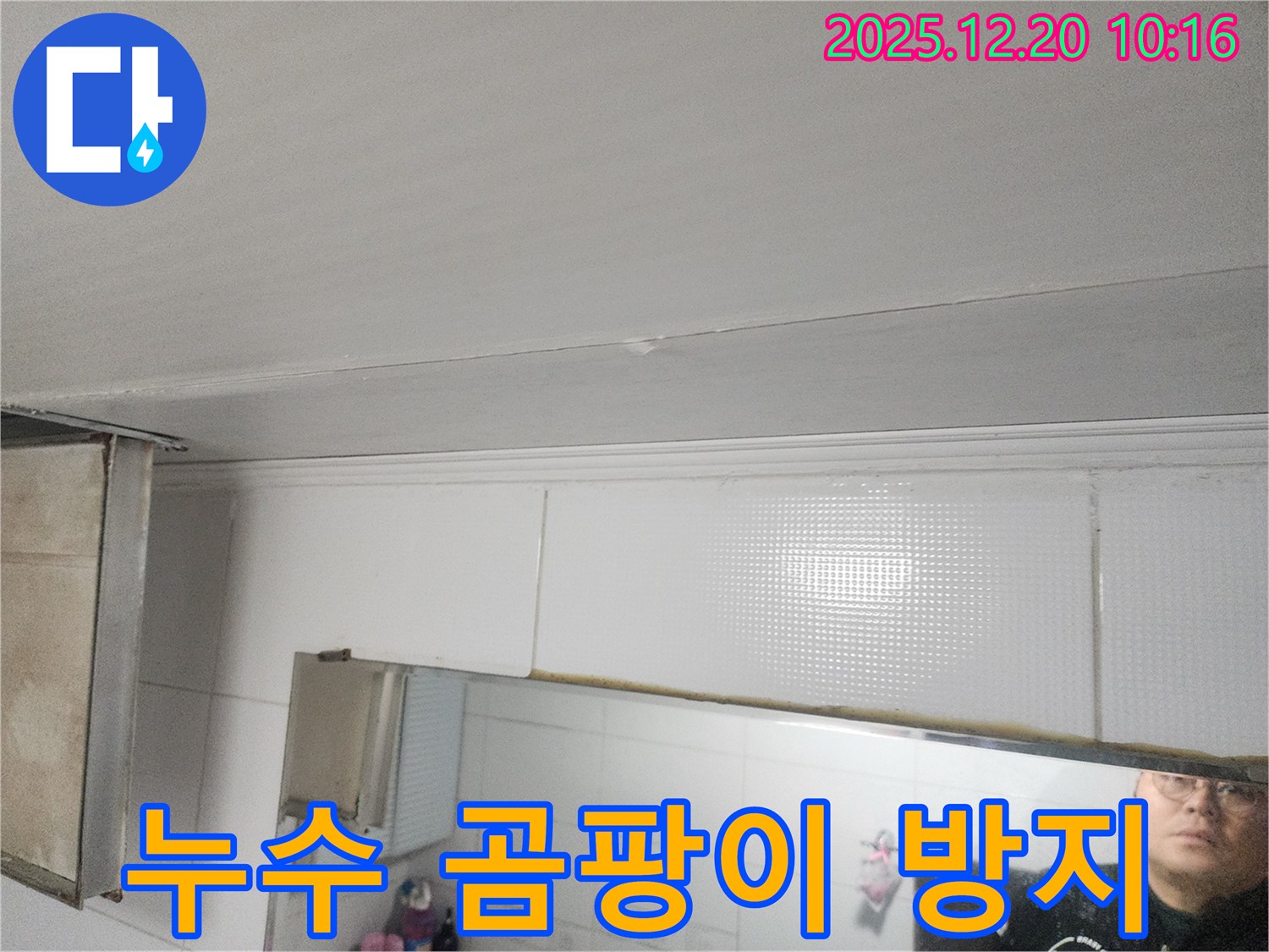 송파구 삼전동 천장 누수 - 곰팡이 확산 전 신속한 누수 원인 파악 및 조치