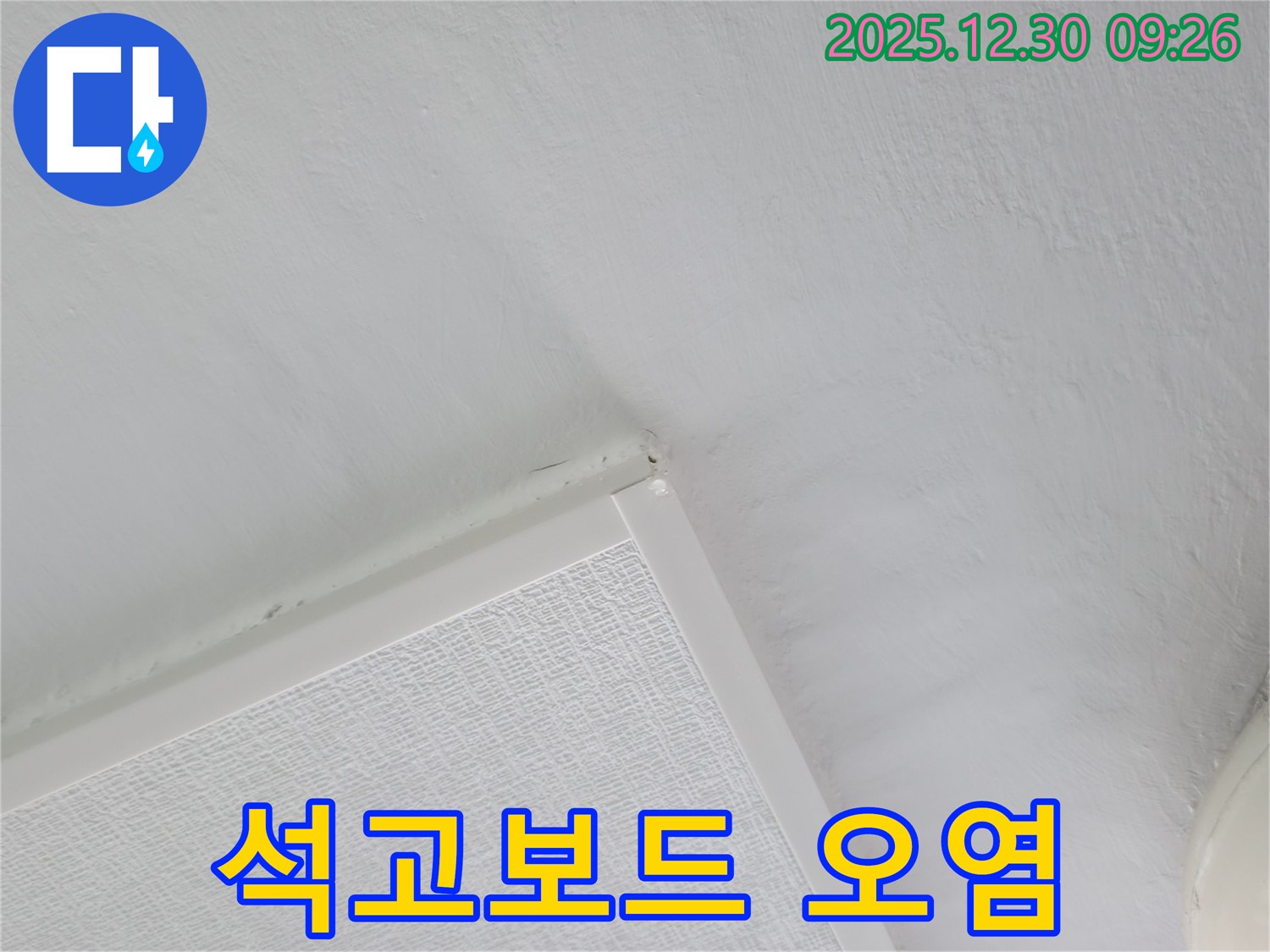 성동구 금호동 - 천장 석고보드 오염으로 인한 누수 의심
