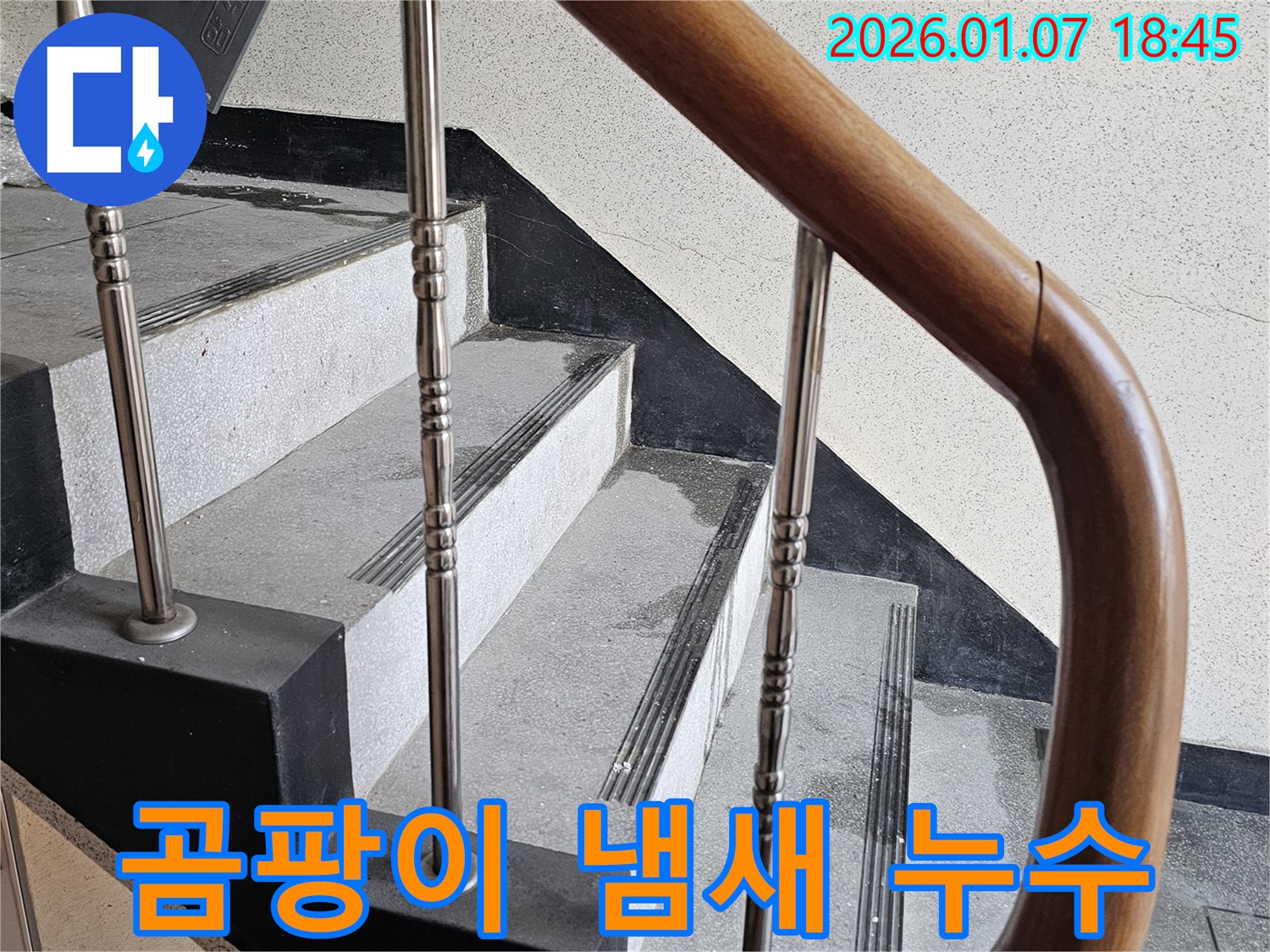 동두천 누수 - 중앙동 계단실 벽면 곰팡이 냄새 누수 - 습도 조절, 쾌적한 환경 유지