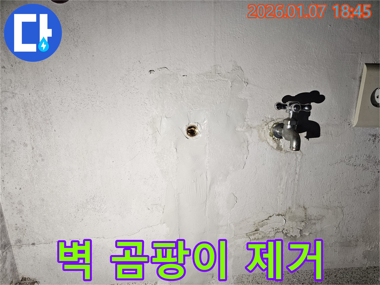 동두천시 송내동 벽면 곰팡이 - 누수 검사 및 곰팡이 제거, 건강 지킴이