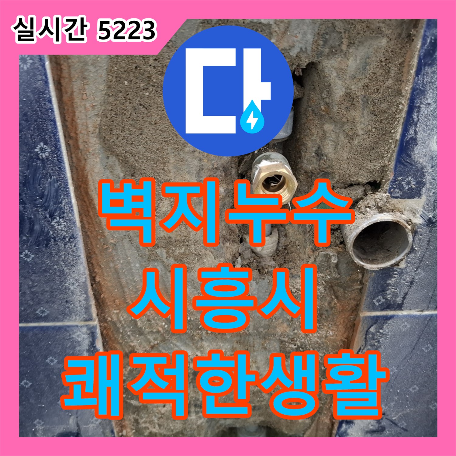 벽지 젖음, 수도 배관 누수 탐지 및 도배 - 시흥