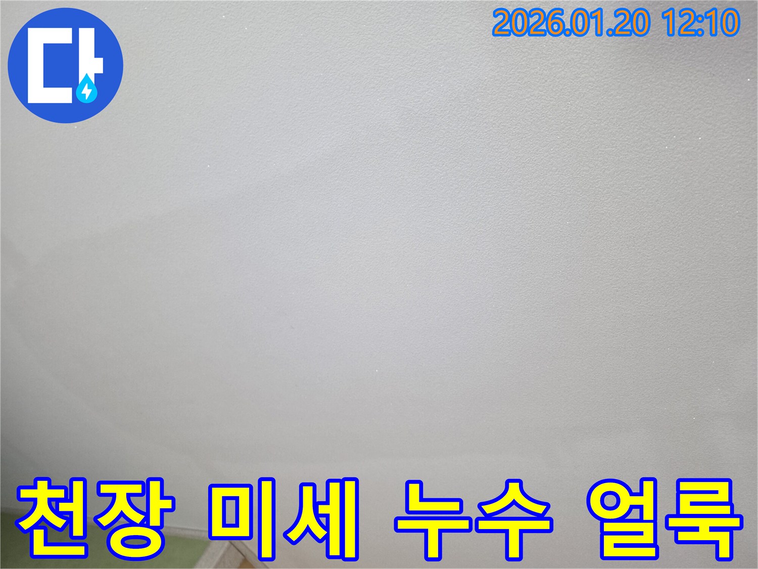 천장 미세 누수 얼룩 - 전문가의 정밀 진단으로 숨겨진 누수 원인 파악
