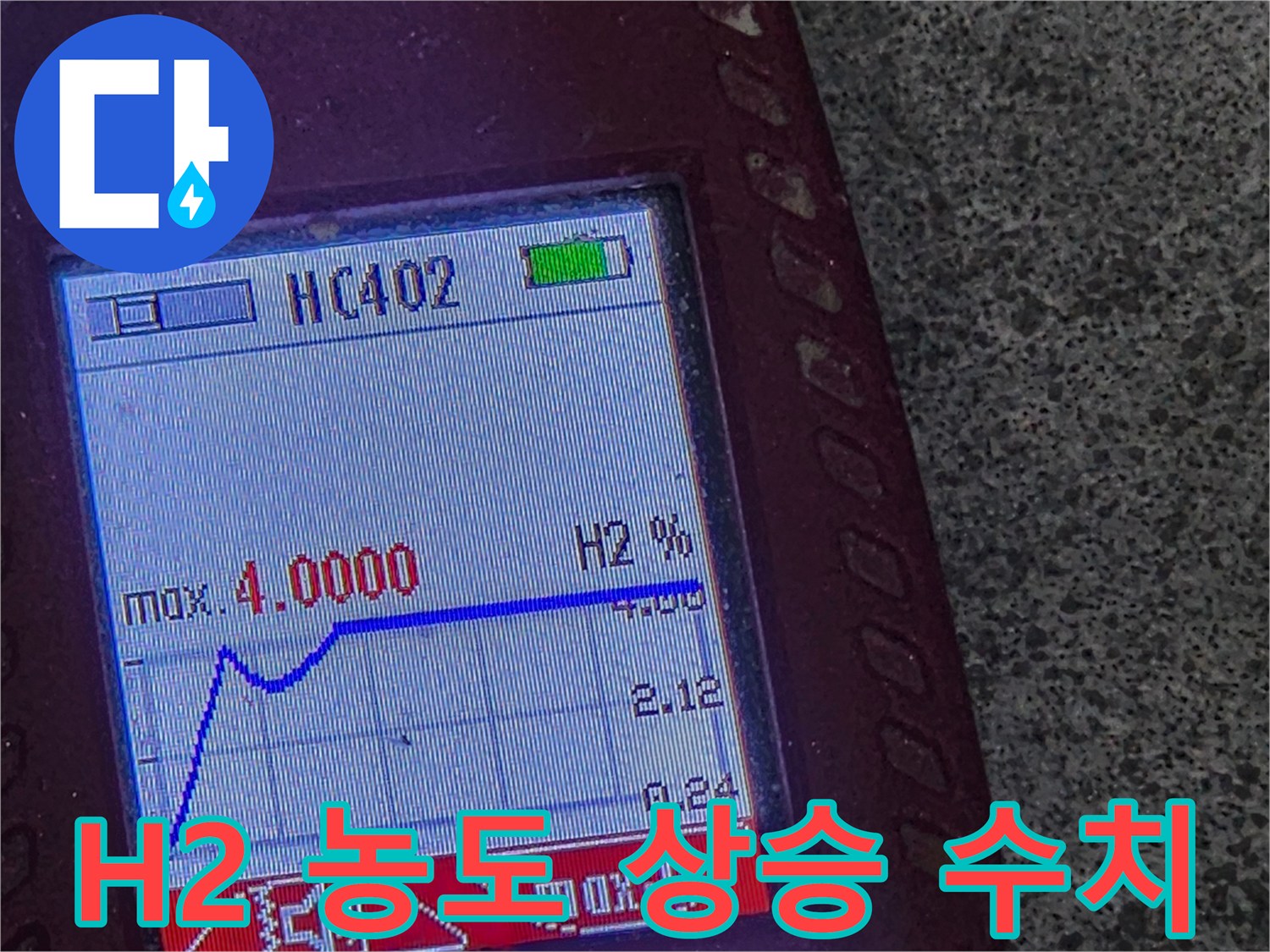 배관-가스-농도-상승-그래프-화면