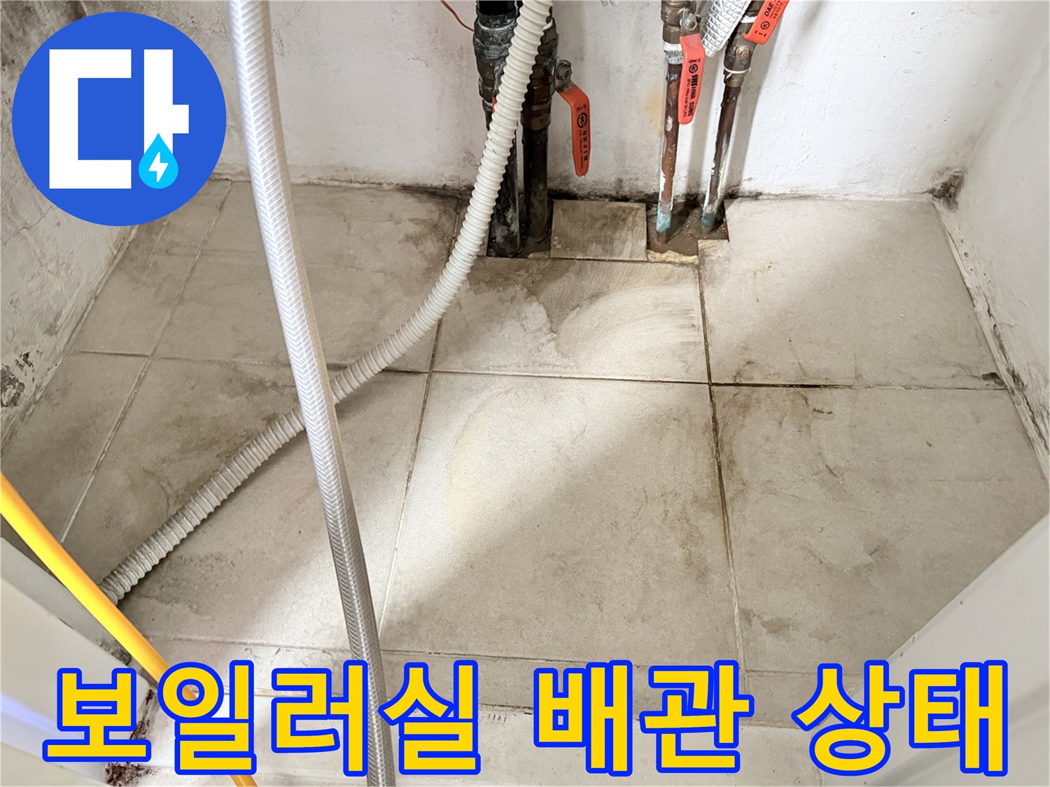 마포구-보일러실-배관-부식-및-바닥-습기-상태
