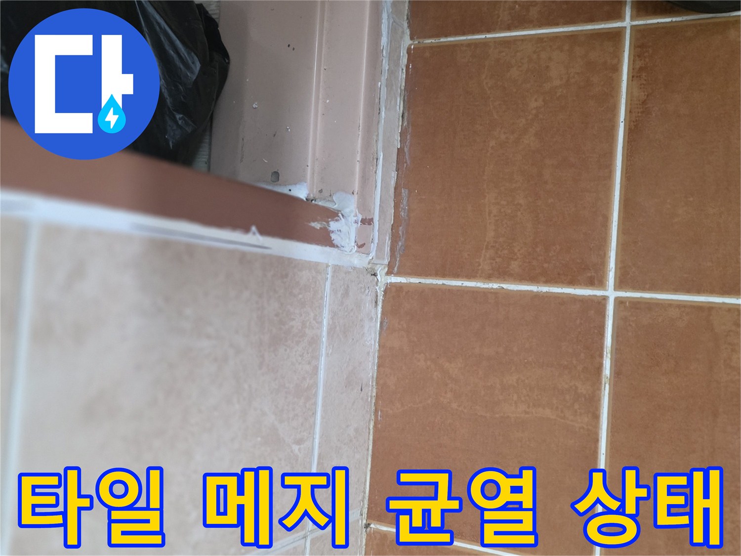 화장실-바닥-타일-경계-부위-틈새-상태