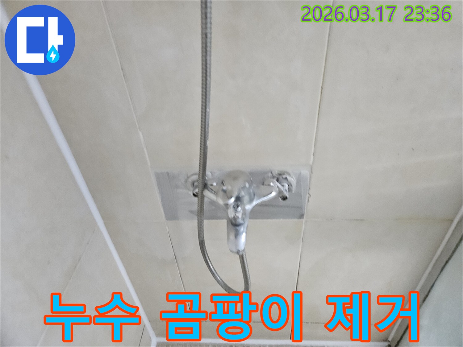 화성-병점동-화장실에서-누수로-인한-곰팡이-발생-부위를-확인하고-탐지하는-모습을-담은-이미지입니다