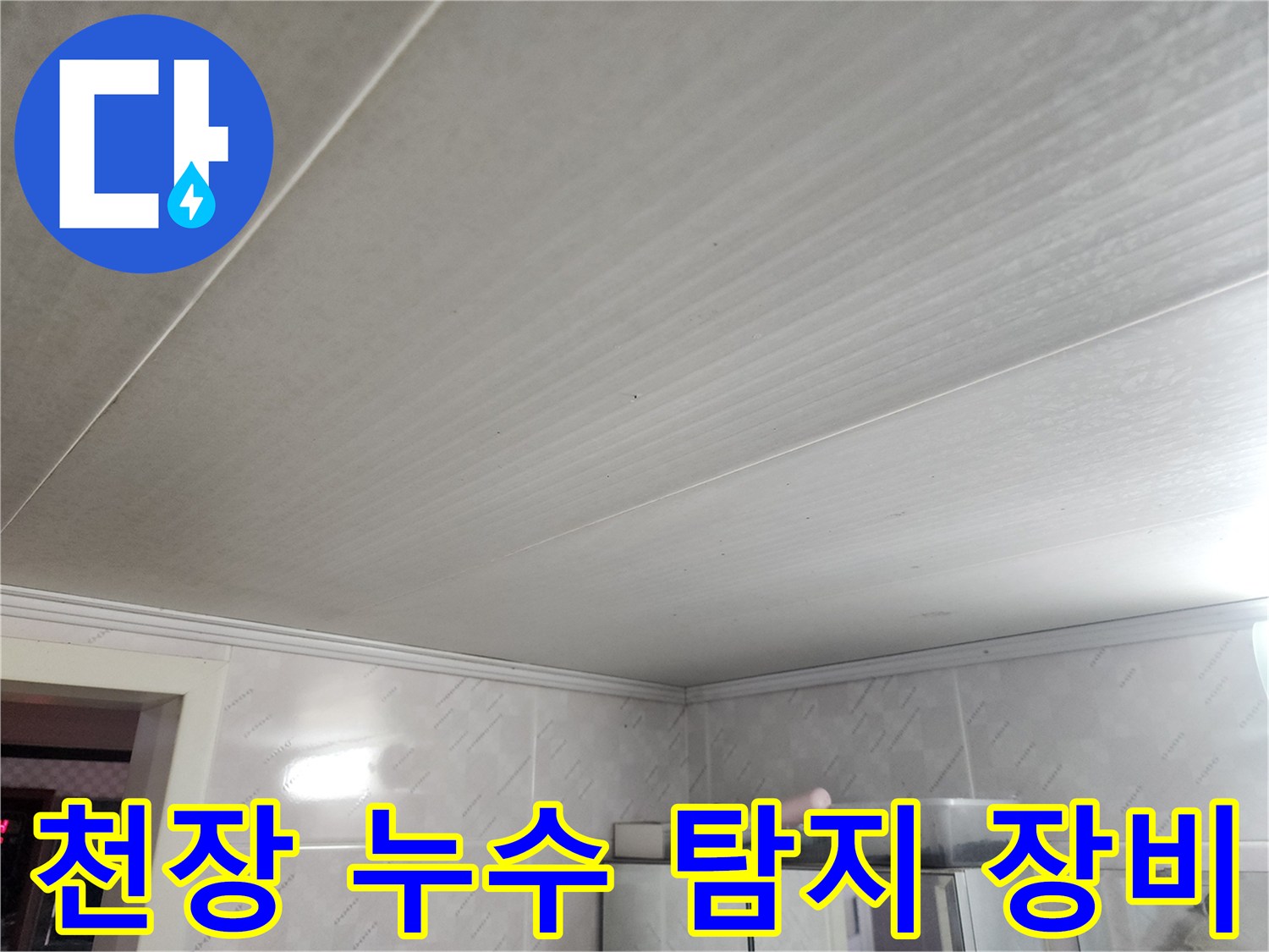 천장 누수 지점을-정확히 찾아내기 위해-다양한 첨단 탐지 장비를-활용하는 전문가의 모습입니다