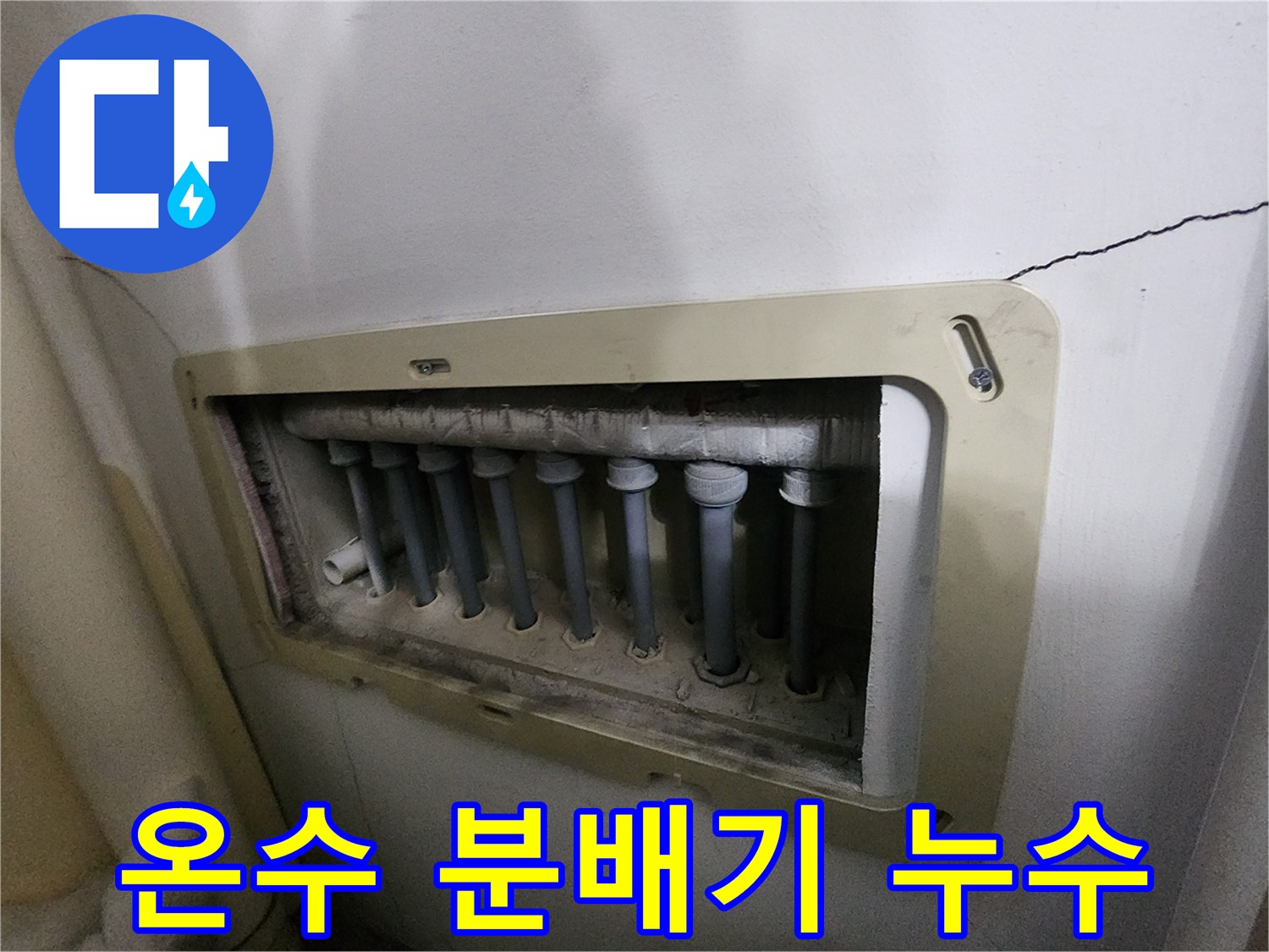 남양주 진접읍 아파트의-온수-분배기에서-발생한-누수를-전문가가-점검하여-따뜻한-물-걱정을-해결하는-모습