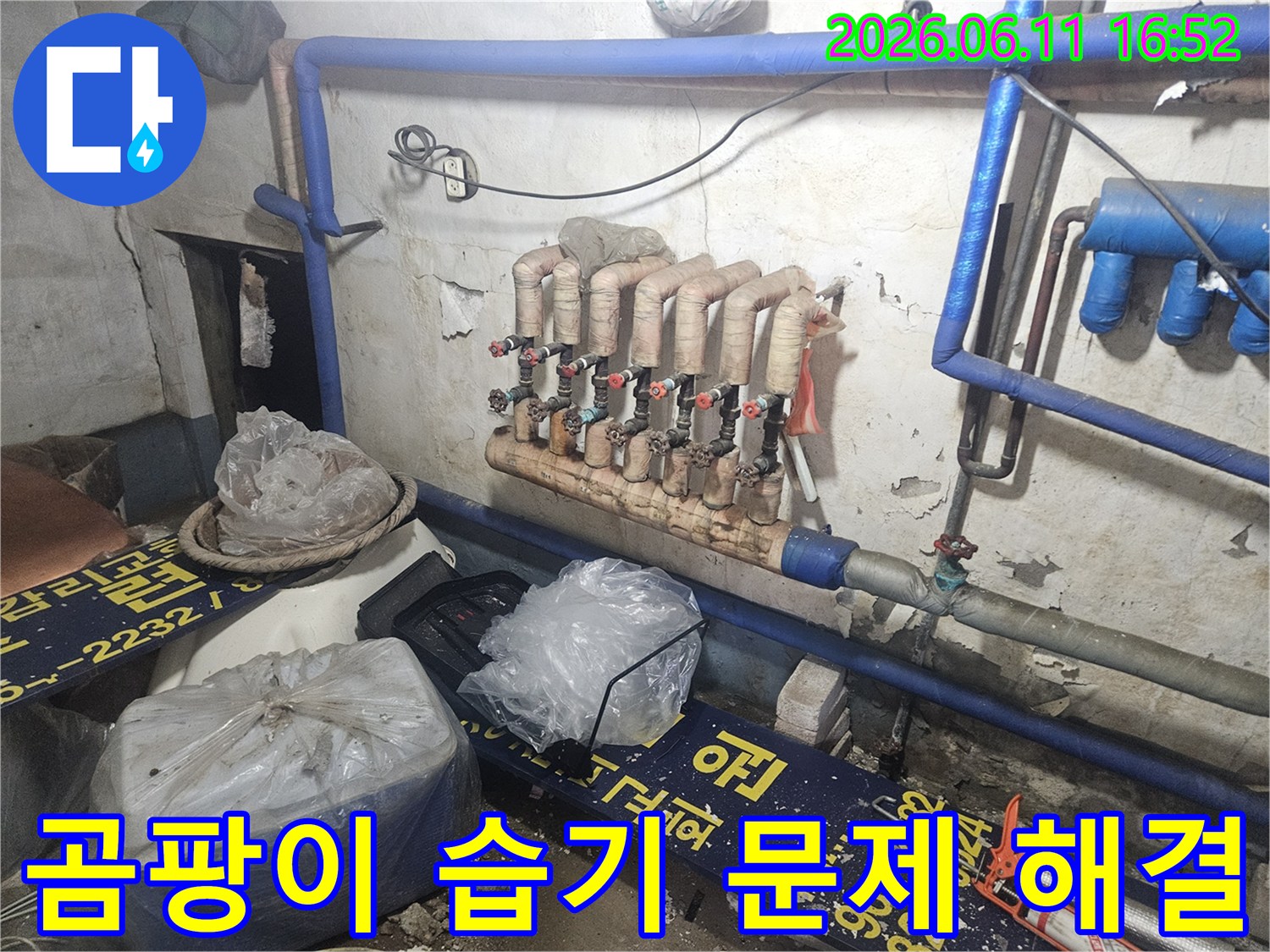 장흥면-주택-누수-곰팡이-습기-문제-해결-전문가-현장-사진-배관-점검