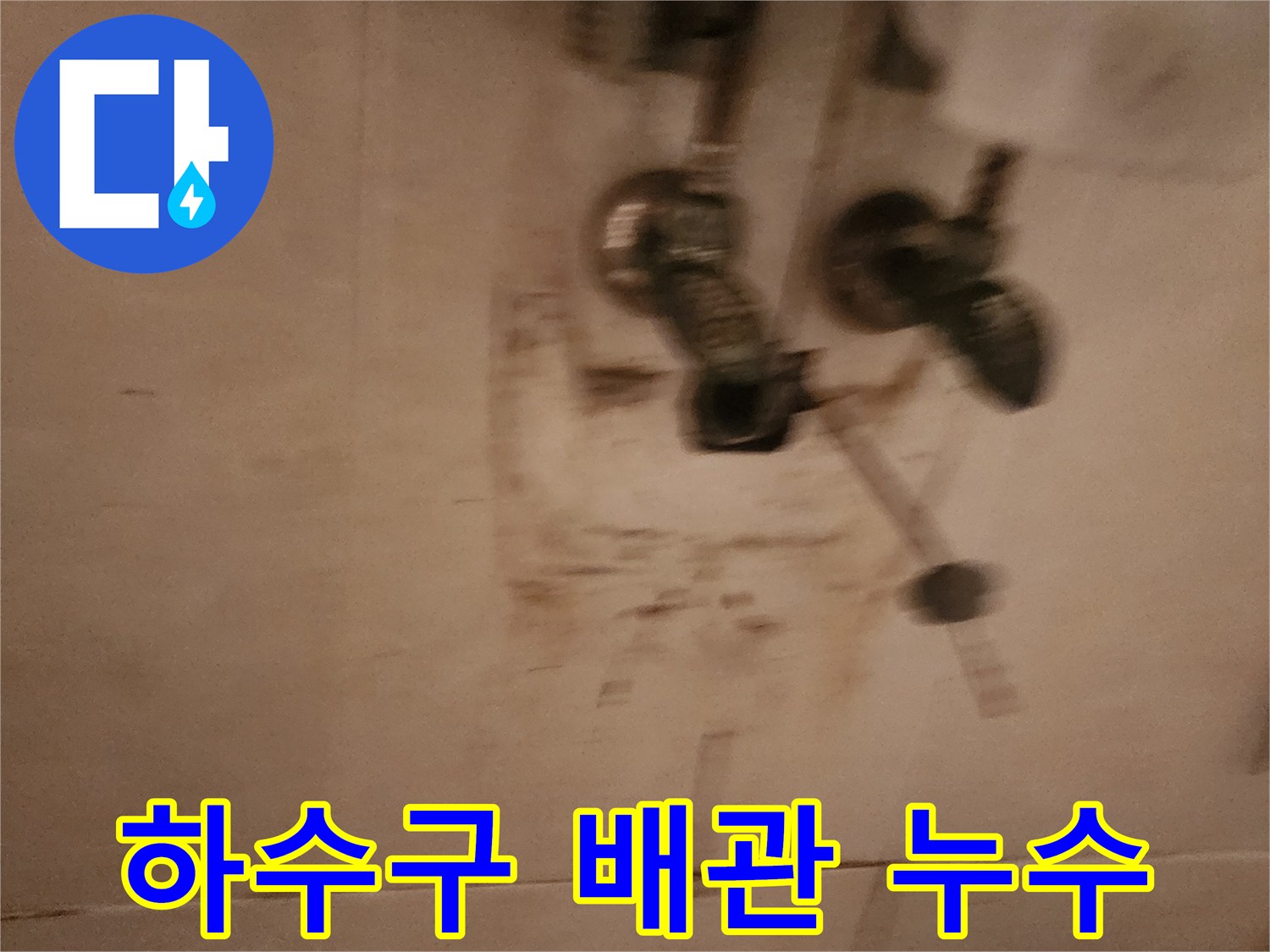 빌라-욕실-하수구-배관-누수로-인한-벽면-오염-현장-사진입니다