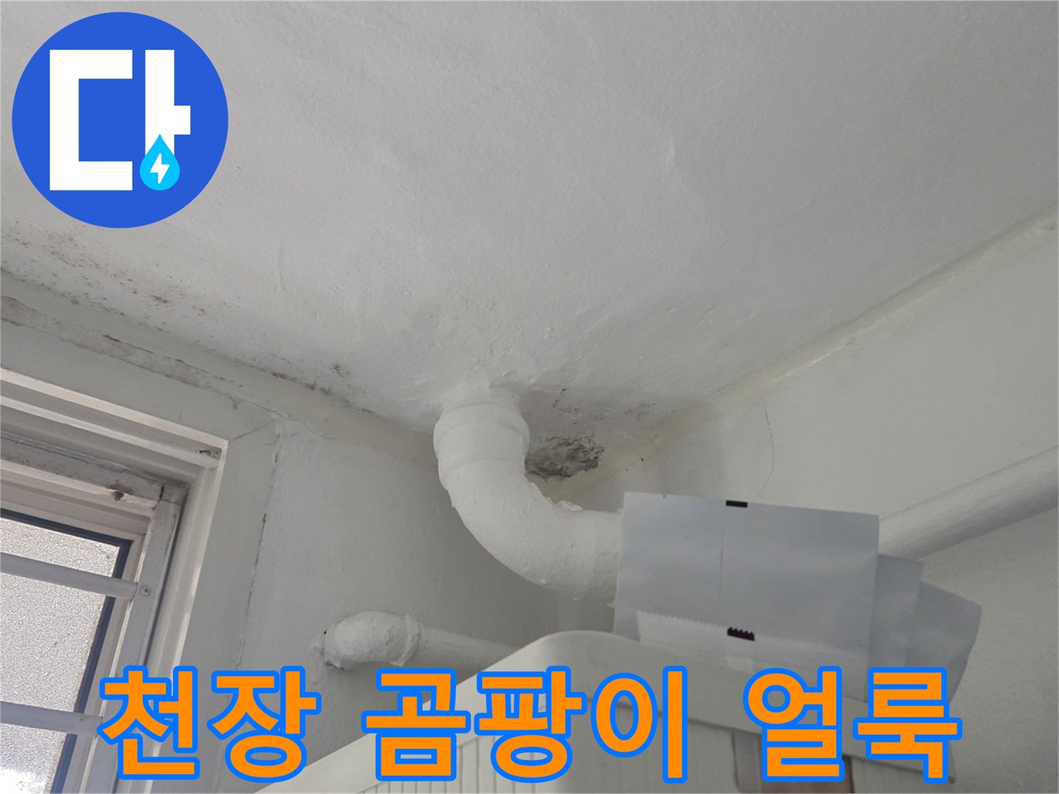 일산서구 주방-천장 벽지 곰팡이 및 습기