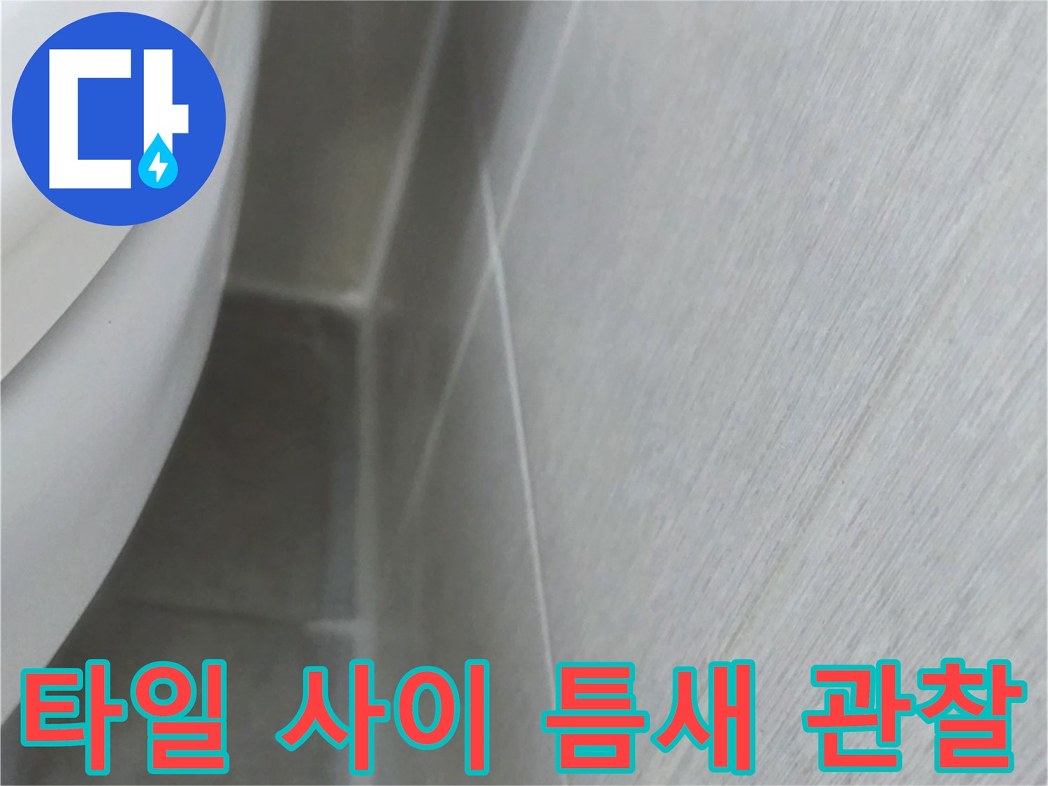 화장실 벽면-타일 줄눈 상태 확인