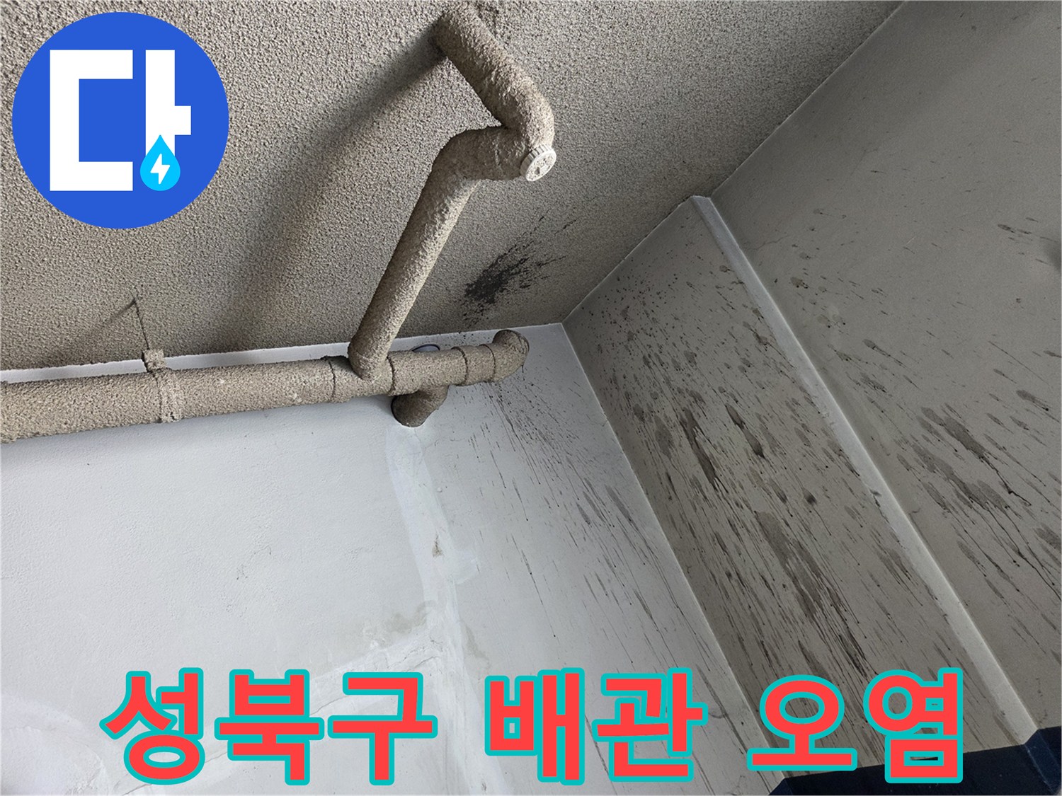 성북구-보문동-현장-천장-배관-및-벽면-오염-상태