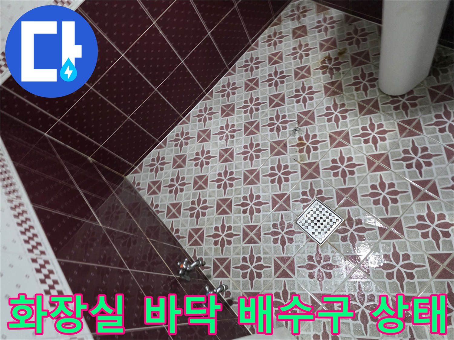 은평구-화장실-바닥-배수구-및-타일-상태-점검 사진