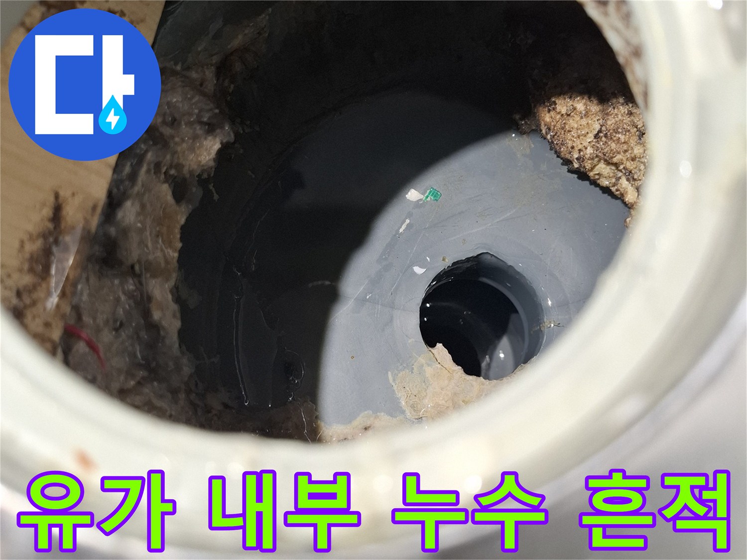 배수구-내부-물고임과-틈새-발견