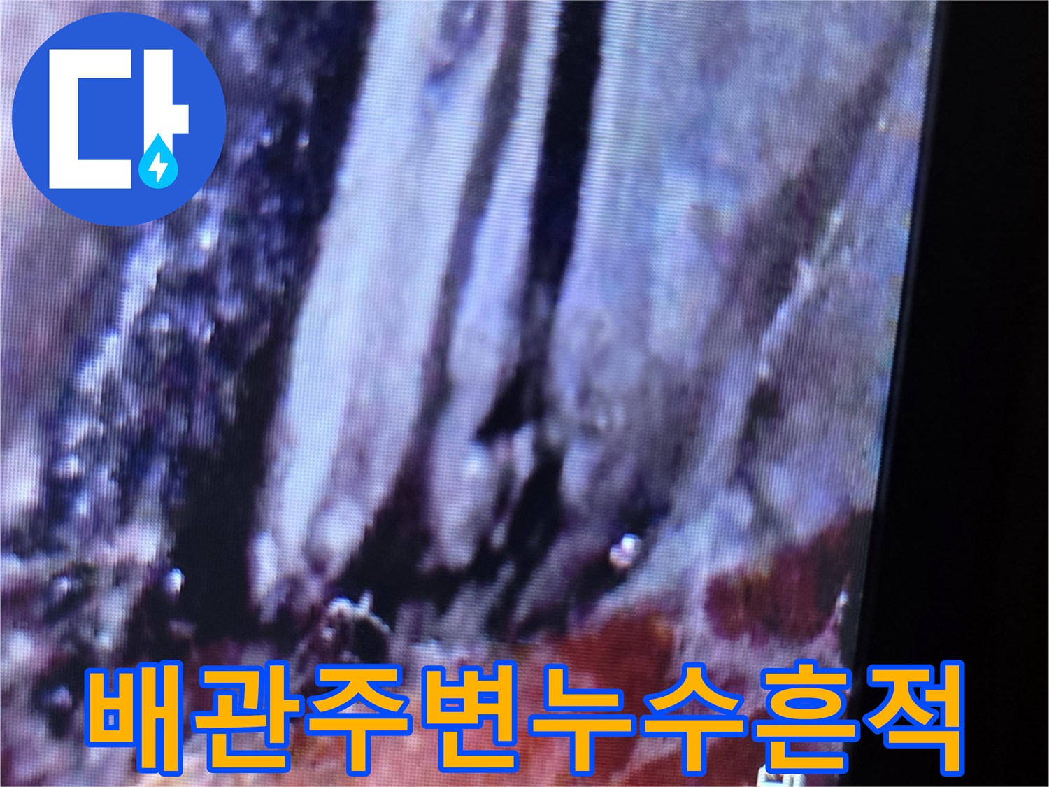 내시경-화면속-축축한-배관연결부위