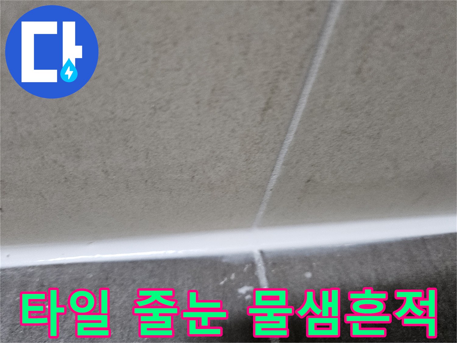남양주 화도읍-화장실 바닥 타일 사이의 습기 및 흔적