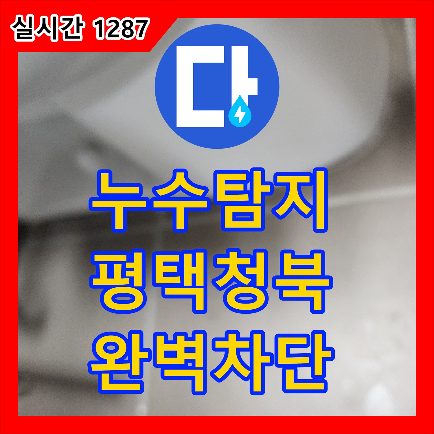 누수탐지 화장실 배수구 및 변기 하부 방수층 복구 공사 진행 과정 경기 평택시 청북읍